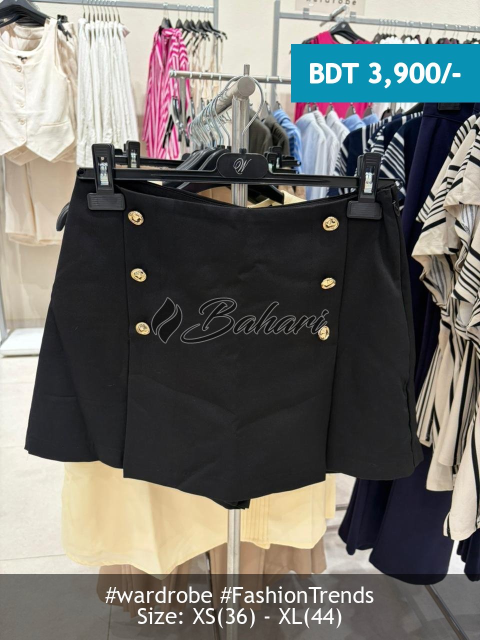 black skirt