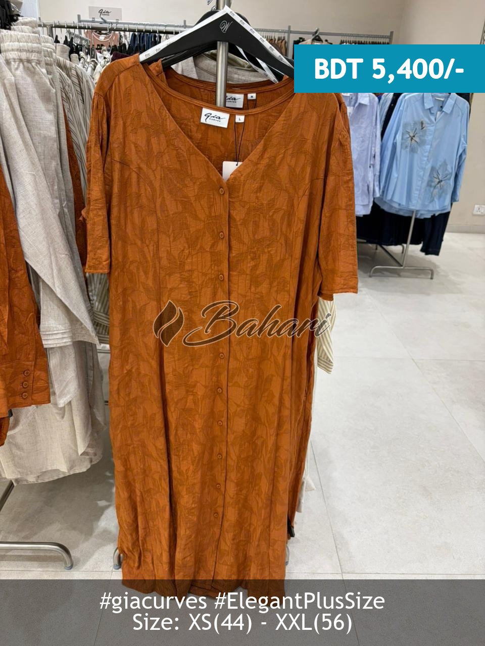 rust dress